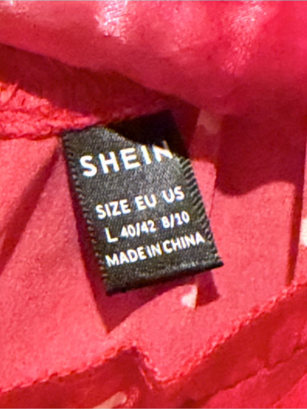 Red Heart Print Ruffle Dress - Picture 4 of 4